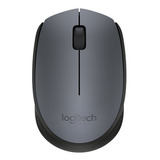 Mouse Sem Fio Logitech  M170 M170 Cinza E Preto