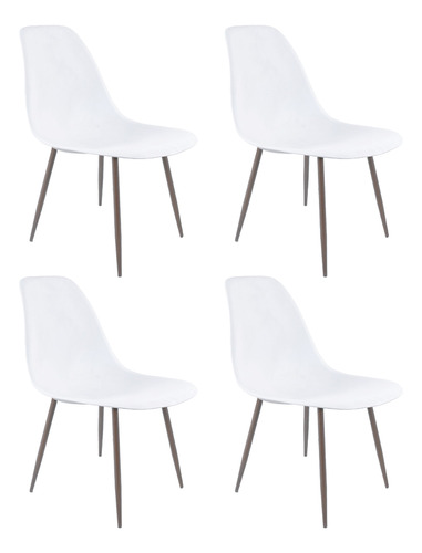 Silla Living Comedor Set X4 Eames Tulip Moderno Niviko