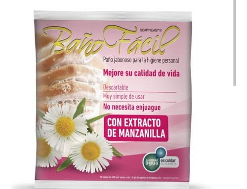 Baño Fácil Con Extracto De Manzanilla 10 Paquetes