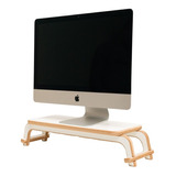 Soporte Para Monitor Encastrable En Madera Blanco