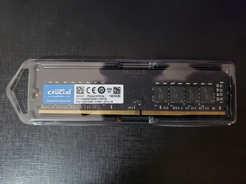 Ram Ddr4 8gb Crucial 2666 2400 2133 Black Desktop Pc Nuevas