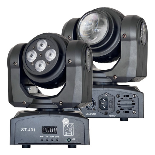 2 Mini Moving Head Led Double Face 2in1 Beam 12w Wash 48w 110v/220v