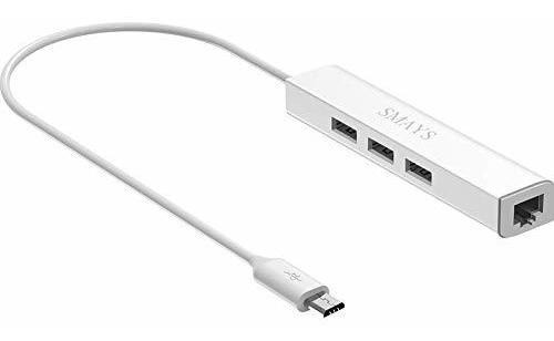 Adaptador De Red Lan Smays Micro Usb A Rj45 Ethernet Otg Hub