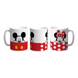 Taza De Ceramica Minie Y Mickey Mouse Personalizada #02