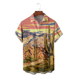 Camisa Hawaiana Unisex De Plantas Tropicales, Camisa De Play