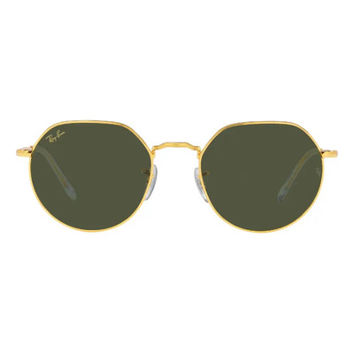 Lentes De Sol Ray-ban Jack Verde Classic + Protección Uv Color del armazón Dorado | Meses sin interés