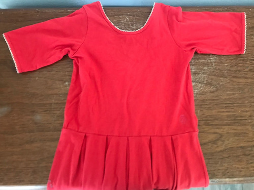 Vestido Little Akiabara Rojo  Talle 8. Un Solo Uso 