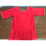 Vestido Little Akiabara Rojo  Talle 8. Un Solo Uso 