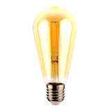 Lámpara Vintage Led Pera E27 5w Ambar Cálida Candil