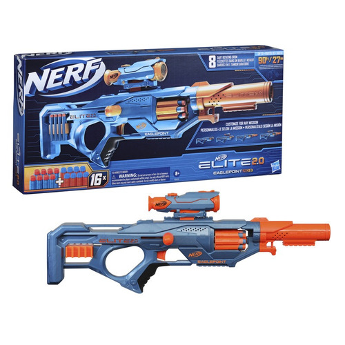 Lanzador Nerf Elite 2.0 Eaglepoint Rd-8 Con 16 Dardos 8+