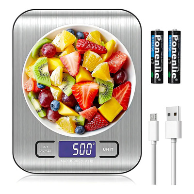 Báscula Digital Nicly Cocina Recargable 5kg Repostería Alta Precisión | MercadoLibre