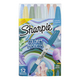 Marcador Permanente Sharpie 2155613 Colores Misticos C/12pzs