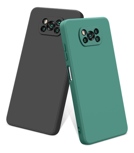 2 Fundas Protectoras De Silicona Para Xiaomi Poco X3/nfc/pro