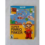 Super Mario Maker Book Bundle Nintendo Wii U Físico Nuevo