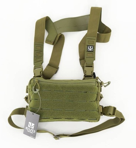 Colete Chest Rig Tático Militar Molle Modular Mk2 Verde Oliv