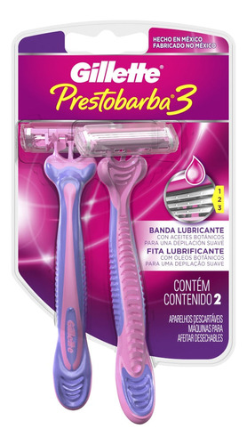 Maquina Afeitar Prestobarba3 Mujer X 2und