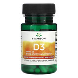 Vitamina D3 1000 Ui 25 Mcg 60 Softgels (2 Meses)