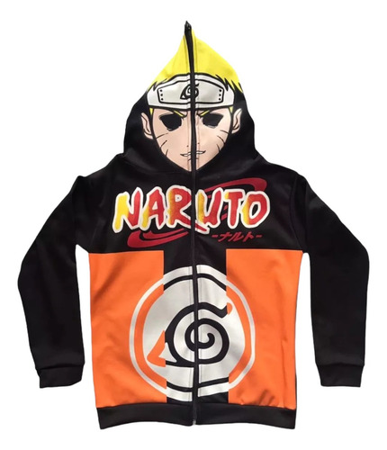 Jaqueta Moletom Blusa De Frio Casaco Naruto Infantil