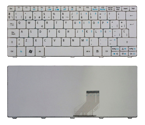 Teclado Acer One 521 Emachines 355-1609 E250 Blanco Español