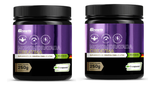 Kit 2 X Creatina (250g)(creapure®) - Growth Supplements