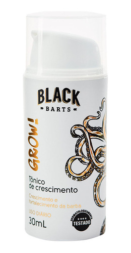 Grow! Tônico Para Crescimento De Barba Black Barts®