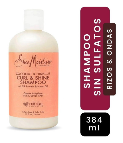 Shampoo De Coco Y Flor De Hibisco Para Rizos Shea Moisture