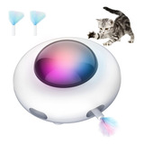 2 En 1 Juguete Interactivos Para Gatos Con 2 Pluma Giratoria