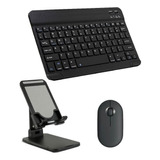 Teclado Kit Mouse Suporte Para Galaxy Tab S7 Plus / Fe 12.4