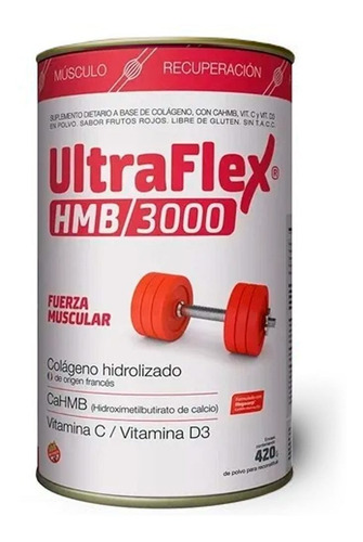 Ultraflex Hmb 3000 Colágeno Muscular Polvo 420 Gr