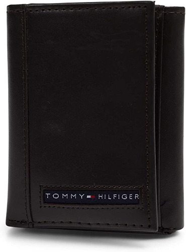 Cartera Billetera Tommy Hilfiger Trifold Piel, 100% Original