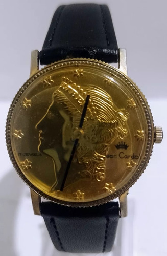 Hermoso Reloj Moneda Liberty Jean Cardot Hombre No Mido