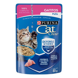 Sobres/pouch Cat Chow Gatito Bebe Pollo 15 X 85 Gramos