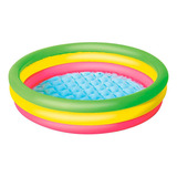 Pileta Inflable Redonda 100x22, Piso Blando, Sun Club 12875 Color Multicolor