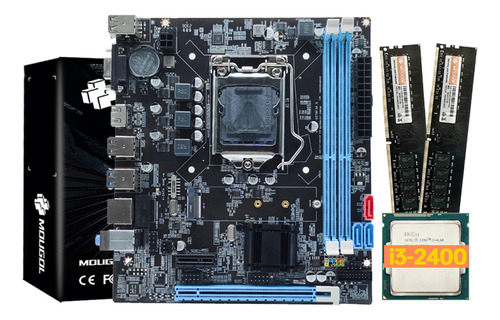 Kit De Placa Madre Mougol B75, Cpu Intel I5-2400 Y 16 Gb De