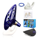 Ocarina Legend Of Zelda + Suporte + Caixa + Corda + Manual