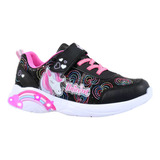 Zapatillas Footy Led Luz Al Pisar Nena Unicornio Arco Iris  