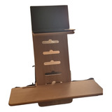 Standing Desk Soporte Atril Regulable Madera Para Notebook