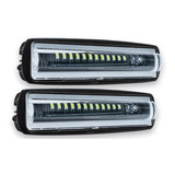 Barra Led Par De Faros 12 Hiper Luz Blanco Ambar Con Estrobo