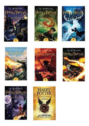 Harry Potter 2020 Colección 8 Libros En Español + 3 +regalo 