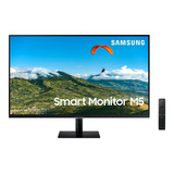 Monitor Samsung M5 Ls27am500nlxzb Smart 27  Full Hd Con Control Color Negro