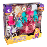 Pack Carruagem Dos Sonhos Princesas Miniatura Polibrinq