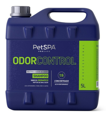 Shampoo Neutralizador Petspa Odor Control 5l 1:6 Fragrância Neutralizador De Odores