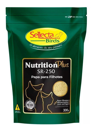 Sellecta Nutrition Plus Sr 250 Papa P/ Tratar Filhotes 300g