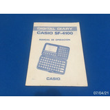 * Manual - Agenda Casio Sf-4100 *