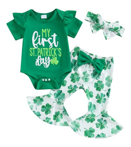 Conjunto De Ropa De Bebé Para El Primer Día De San Patricio 