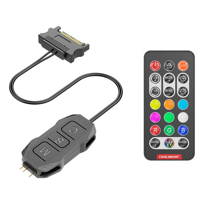 Controlador De Led Sk1 Argb 5v 3 Pinos Sata Gabinete E Fans