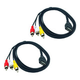 2 Cables Usb A Hembra De 1,5 M A 3 Rca Phono Av, Cable Para