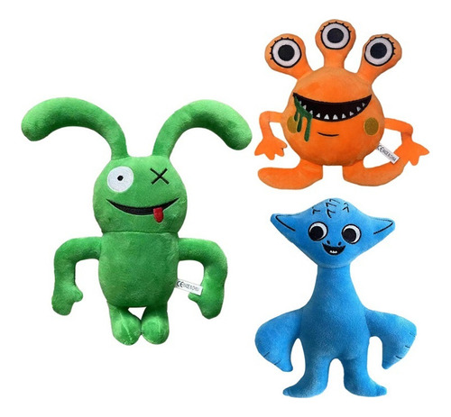 Juego De 3 Muñecos De Peluche Bamban Garden Game C