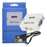 Cable Conversor Hdmi A Vga Video Audio Proyector Full Hd