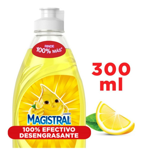 Lavaloza Concentrado Magistral Limón 300 Ml